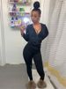 Autumn Two Piece Set Women Long Sleeve Hooded Zipper Pocket Sporty Jackets+leggings Matching Sets Workout Stretchy Outfits_ecoleips.com