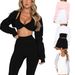 Women's Clothing Solid Color Shawl With Hollow Waistcoat Top With Suspenders And Blouse_ecoleips.com