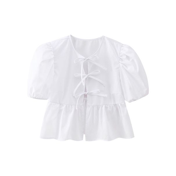 European And American Style Cross-border Independent Site 2024 Spring-summer New Women's Versatile Tie-dye Puff_ecoleips.com