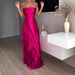 K New Design Sense Patchwork Round Sexy Strapless High Waisted Dress Evening Gown_ecoleips.com