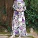 Modest Long Abaya Dress Loose Fitting Muslim Style Loose Polyester Dress_ecoleips.com