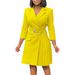 Women's Clothing High Waist Fashion Waist Waist Pleated Stitching Medium Long Suit Dress_ecoleips.com