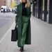 Casual Long Solid Color Warm Woolen Dress Coat Winter Thick Wool Blend Outerwear Dress For Women Daily Wear_ecoleips.com