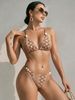 Women's Sexy Slimming Printed Bikini Design Quick Drying Swimwear_ecoleips.com