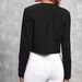 European And American Style Women's Blazer, Black Slim-fit, Slimming, Versatile Short Jacket Commuting, Elegant For Work_ecoleips.com