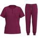 Women Hand Washing Clothes For Elastic Quick Drying Nurse Clothes Split Suits Round Neck Doctor Clothes Hand Washing Clothes_ecoleips.com