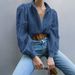 Voya Women's Summer Foreign Trade European And American Casual Loose Fashion Hollow Puff Sleeve Cardigan Top_ecoleips.com