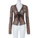 Trendy Women's 2024 Summer New Fashion Sexy Mesh Sheer Cardigan Tie T-Shirt Wholesale_ecoleips.com