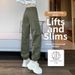 Women's Army Green Cargo Pants Loose Fit Slimming Straight Leg Casual Outdoor Hiking Spring Autumn Full Length Mid Waist_ecoleips.com