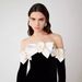 Amazon Off-The-Shoulder Maxi Dress Women's Hepburn Style Fishtail Skirt with Bow And Flowers Lightweight Spring/Summer Dress_ecoleips.com