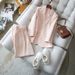 Women's Clothing warm spring healing color shimmer texture pieces heavy industry slim silhouette suit_ecoleips.com