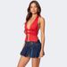 Cross-border 2025 European And Summer New Style American Niche Bud Low Waist Versatile Denim Skirt For Women_ecoleips.com