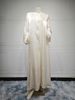 Women's Clothing Muslim Robe Abaya Dubai Wear Bright Silk Dress Ins Trend_ecoleips.com