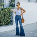 European And American Ladies Jeans Temperament Commuter Waist Micro-La Hole Jeans_ecoleips.com