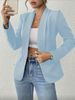Women's Casual Blazer In Multiple Colors, Slim-fit, Slimming, Versatile For Commuting, Long-sleeved, European And_ecoleips.com