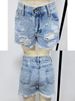 High Waist Ripped Tassel Denim Shorts Women_ecoleips.com