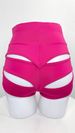 2025s Plus Size Yoga Women's Fashion Tight High Waist Sports Three-Quarter Hot Pants Hollow Out Casual Shorts_ecoleips.com