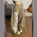 Women's Retro Khaki Jeans Loose Fit Slimming Wide Leg Trousers Full Length Casual Fashion Letter Print Denim_ecoleips.com