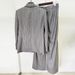 Women's Clothing Early Spring New High Grade Gray Heavy Hot Diamond Double Breasted Suit Trousers Suit Two Piece Suit_ecoleips.com