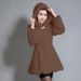 Women's Clothing Autumn And Winter New Fur Coat For Women, Mid Length, Hooded, Thickened, Large Size Mink Fur, Faux Fur, Slim Fit_ecoleips.com