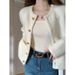 K Sweater Jacket, Women's New Knitted Cardigan Style, External Style, Short And Versatile Top_ecoleips.com