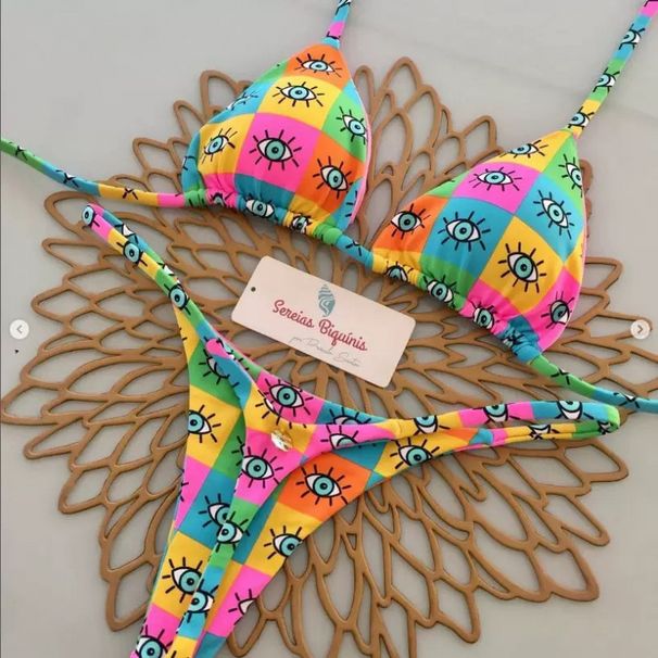 Sexy Printed Bikini Set – Slimming Two-Piece Swimsuit For Small Bust (S-L, 8 Playful Patterns) Small-Bust Optimized_ecoleips.com