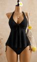 Lace Swimsuit Women Halter Neck Ruffles Two Piece Design Beachwear for Hot Springs And Beaches European American Style One-Piece_ecoleips.com