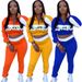 Y71127 Quanzhou Sexy Two-Piece Pants Suit European American Style Fashion Print Navel Exposed Color Matching Women's Clothing Set_ecoleips.com