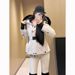 girl Girl Girl 2025 Winter Women's Jacket With Lace-Up Waist And Fox Fur Collar, New White Duck Down Coat, Parka Style_ecoleips.com