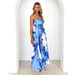 2025 Women's European And American Cross-Border Summer Fashion Printed Backless Strap Sexy High-Waisted Dress_ecoleips.com