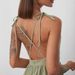 Summer Sexy Backless Tie-Up Dress European American Fashion Cross Border Wholesale New Style Foreign Trade_ecoleips.com