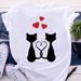 Eurean And American Cross-border Foreign Trade Women's Clothing Cartoon Animal Print Round-neck Short-sleeve T-shirt_ecoleips.com