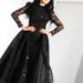 Women's Clothing Long Sleeve Sequined Swing Evening Dress New_ecoleips.com