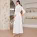 Women's Clothing Gold Lace Sequin Embroidery Beaded Dress_ecoleips.com