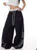 Women's Trendy Hip Hop Street Dance Sweatpants Curved Drape Casual Pants for Autumn Jazz Dance England Style Fashion_ecoleips.com