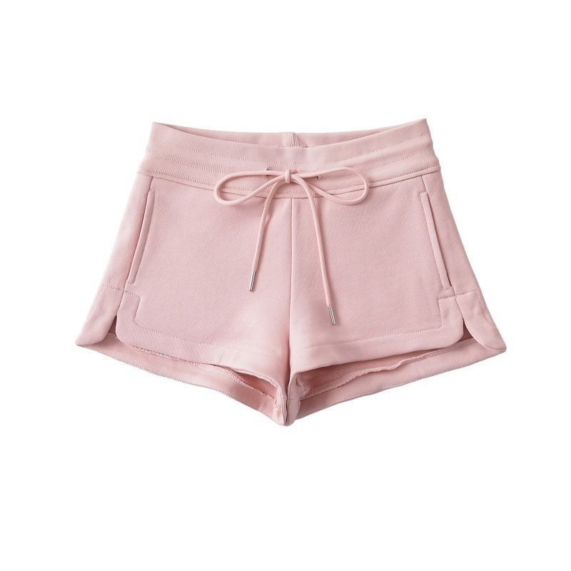 Women's Clothing Spring New Low Waist Hot Girl Drawstring Wide Leg Hot Pants Women Casual Slim Straight Sports Shorts Women_ecoleips.com