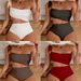 Women's Clothing Swimsuit Women's One Shoulder Lace Up High End Solid Color One Piece Swimsuit Hollow Hot Spring Swimsuit_ecoleips.com