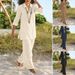 Women's Clothing Plus Size Women's Solid Color National Style Retro Pants Suit Cotton And Linen Casual Long Sleeved Loose Cotton Suit_ecoleips.com