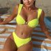 Women's Clothing New Yellow Niche Split Starfish Bikini Vacation Slim Hot Spring Swimsuit Female_ecoleips.com