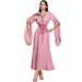 Women's Clothing Muslim Fashion Robe Abaya Sewing Diamond Evening Dress_ecoleips.com