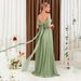 Women's Clothing Fruit Green Bridesmaid Dress New Style Sister Group One Shoulder Can Be Worn At Ordinary Times High End Niche Slim Long Women_ecoleips.com