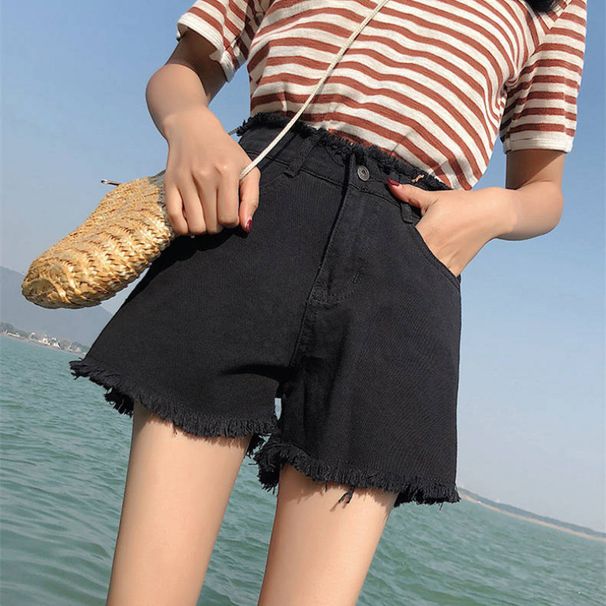 2025s Slimming And Heightening Girl Summer Low Waist Hip-lifting Denim Ultra Shorts Women's Slim Fit Versatile American High_ecoleips.com
