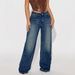 Women's Clothing Retro Blue Women's Jeans Loose Casual Straight Leg Wide Leg Trousers Spring Summer Fashion_ecoleips.com