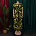 C8619 Cross-Border Women's Fashion 2025 New Fashionable Elegant Lace-Up African Print Short Sleeve Flared Export Dress_ecoleips.com
