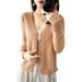 Aria Basics Aria Basics Spring And Autumn New Knitted Cardigan For Women V-neck Versatile Outerwear Long Sleeve Sweater Coat_ecoleips.com