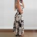 Women's Clothing New Stock Rose Pattern Hollow Suspender Dress_ecoleips.com
