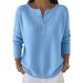 Women's Knitted Button V Neck Sweater Solid Color Autumn Winter Casual Fashion Cross Border European American New Style 2026 Christmas_ecoleips.com