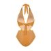 Women's Deep V Neck One-Piece Swimsuit With Strap - Golden Bright High-End Swimwear_ecoleips.com