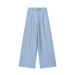Women's Elegant Blazer And High-Waisted Straight-Leg Pants Set with Shoulder Pads Loose Fit Office Casual Outfit_ecoleips.com
