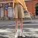 Aria Basics Aria Basics 2025 Spring Autumn New Women's Fashion European And American Style PU Shorts High Waist Loose Five-Point Leather_ecoleips.com